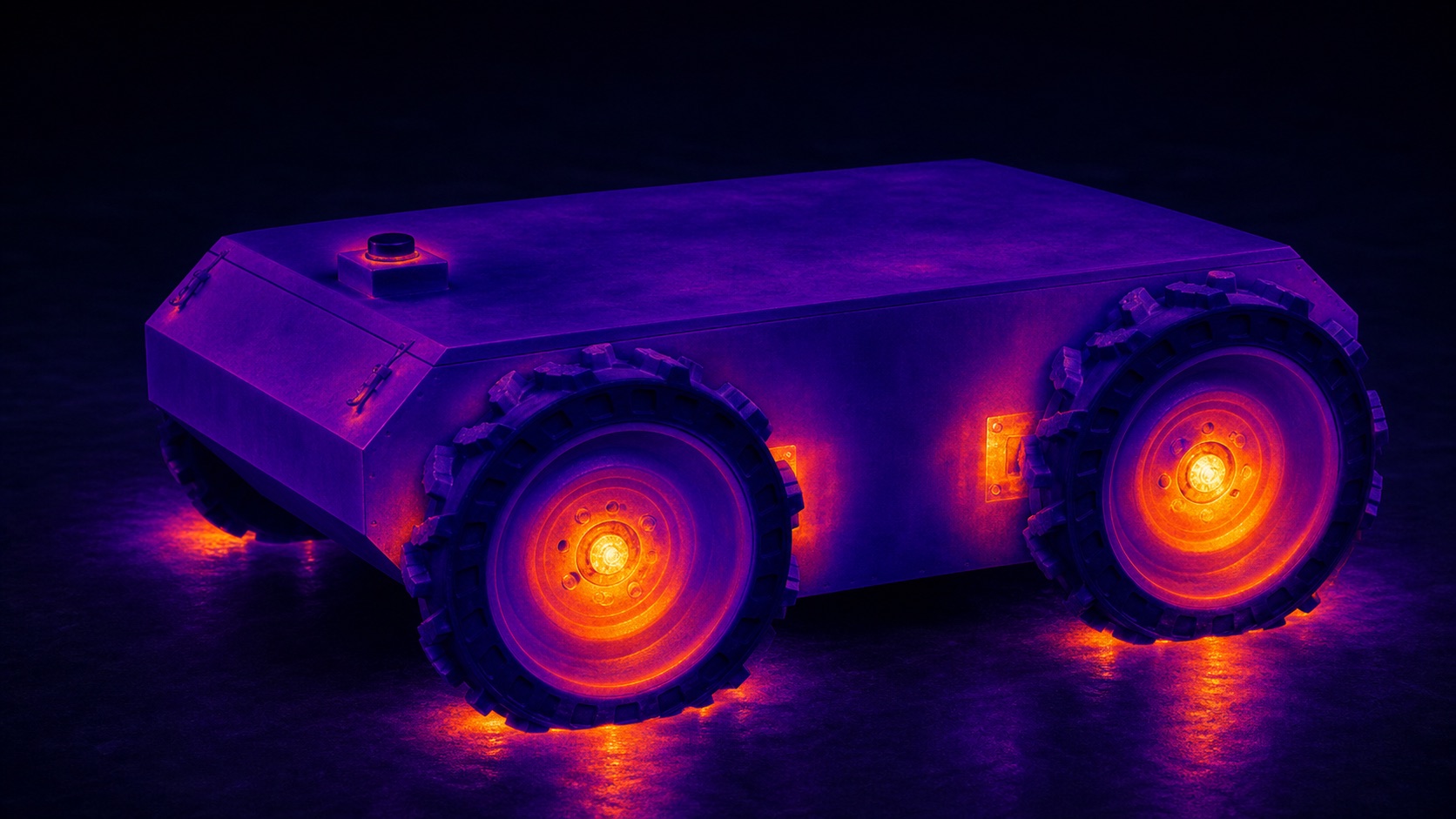 Qualitative thermal visualisation of localised heat zones on the plywood-composite HARDY ARGUS shell