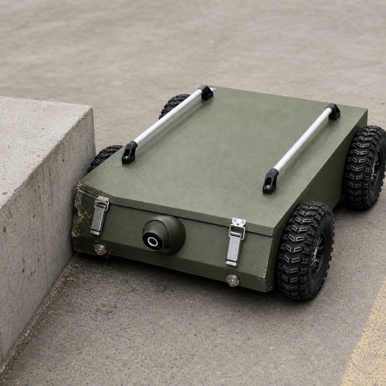 Qualitative visualisation of local collision damage on the plywood-composite HARDY VANGUARD body