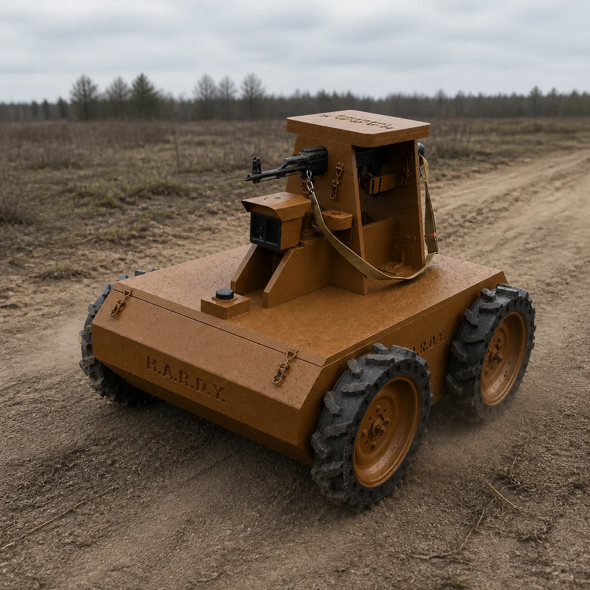 HARDY ARGUS у польовій конфігурації на ґрунтовому маршруті