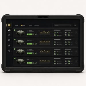 Концепт-візуал інтерфейсу HARDY FLEET