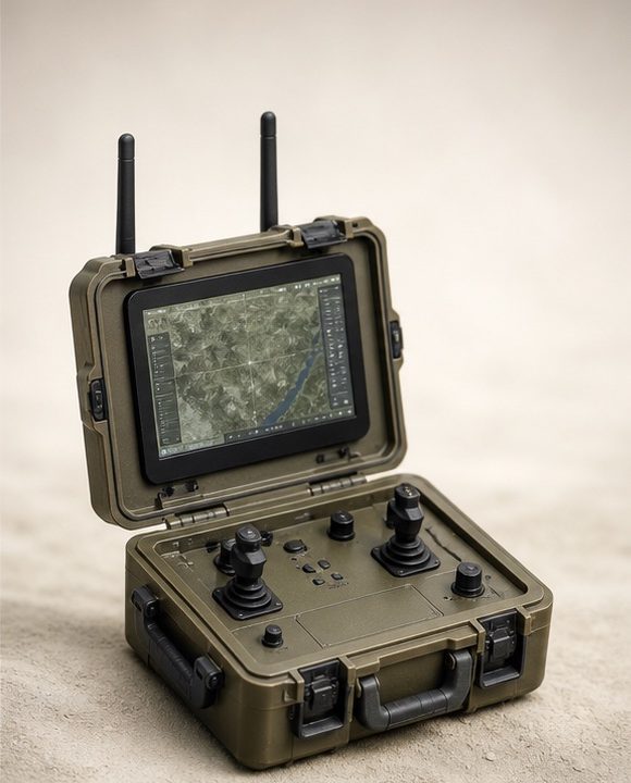 Концепт-візуал портативної наземної станції HARDY GCS COMPACT