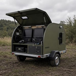 Мобільний командний пункт HARDY MOBILE COMMAND із заднім сервісним відсіком і операторськими екранами