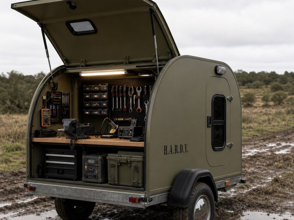 Мобільна ремонтна майстерня HARDY MOBILE WORKSHOP із заднім відкидним сервісним відсіком