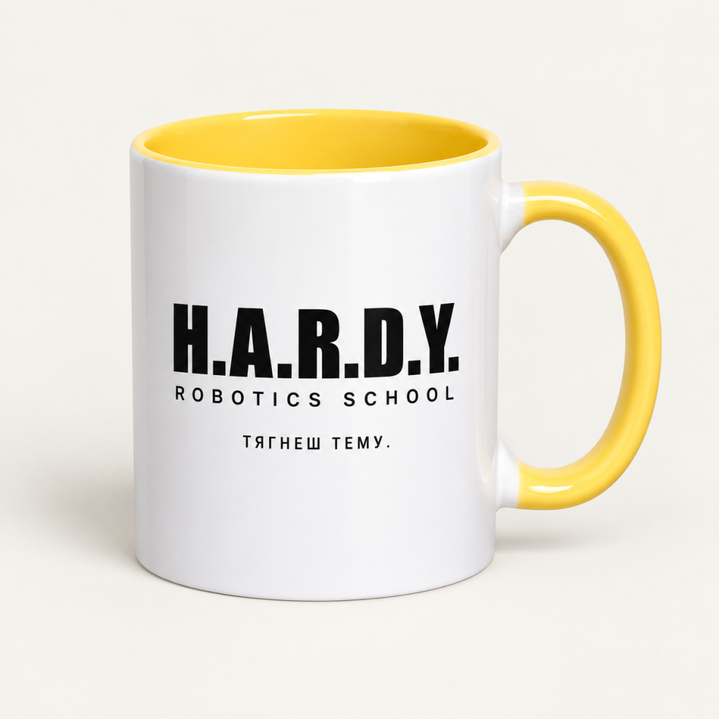 Візуалізація брендування: Чашка HARDY «ТЯГНЕШ ТЕМУ»