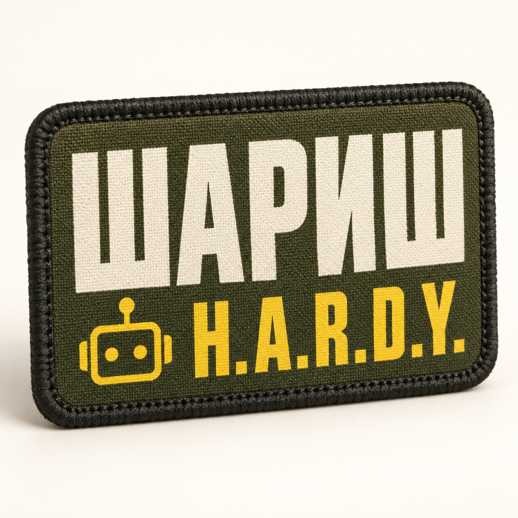 Візуалізація брендування: Патч HARDY «ШАРИШ»
